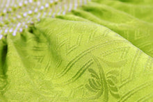 Load image into Gallery viewer, Silk Obiage for Japanese Traditional Kimono - Shiborizome Formal Yellow Green
