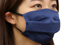 將圖片載入圖庫檢視器 IRODORI Silk Pleats Face Mask - Navy
