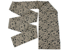 Load image into Gallery viewer, Ladies&#39; Linen Nagoya Obi for Japanese Traditional Kimono- Brown Beige Flower Arabesque
