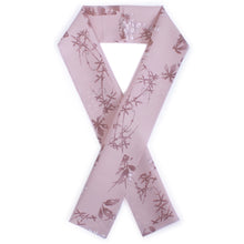 將圖片載入圖庫檢視器 Polyester Haneri for Japanese Traditional Kimono - Pink Random Flowers and Grass Plaid
