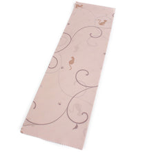 Load image into Gallery viewer, Polyester Haneri for Japanese Traditional Kimono - Cat Light pink beige
