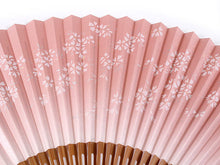 Load image into Gallery viewer, Ladies Paper Sensu :Japanese Traditional Folding Fan - Pink Branch Sakura

