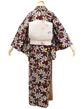 画像をギャラリービューアに読み込む, Women&#39;s Tailored Silk Nagoya Obi Belt - Light Gray ,Arabesque Flower Pattern-

