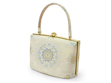 画像をギャラリービューアに読み込む, Zori sandles and bag set, Women, White, Gold, flower pattern 

