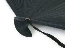 將圖片載入圖庫檢視器 Sensu, Foldable fan, Fan bag, 2-piece set in paulownia box, Men, Grayish blue Stylish Plain
