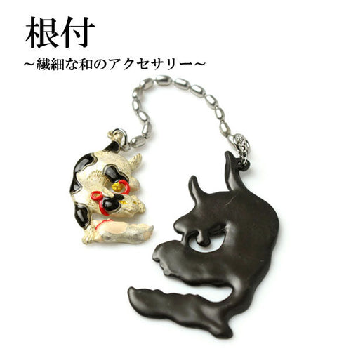 Cat, Hannya NETSUKE;Japanese Traditional Accessary