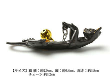 將圖片載入圖庫檢視器 Black Cat NETSUKE;Japanese Traditional Accessary
