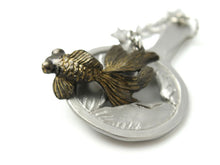 將圖片載入圖庫檢視器 Metal color Goldfish NETSUKE;Japanese Traditional Accessary
