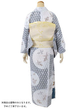 將圖片載入圖庫檢視器 Lace Kimono, Women,Hitoe, Cool, Navy, Goldfish
