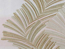 画像をギャラリービューアに読み込む, Women&#39;s Tailored Washable Polyester Fukuro Obi Belt - Light Gray,Gold Fern Pattern-
