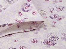 將圖片載入圖庫檢視器 Women&#39;s Washable Hitoe Kimono Coodinate Set of 4 Items -Light Purple Kimono(L size) and Purple Obi Belt-
