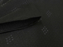 画像をギャラリービューアに読み込む, Women&#39;s Washable Hitoe Kimono Coodinate Set of 4 Items -Black Kimono(L size) and Light Purple Obi Belt-
