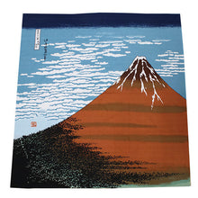 画像をギャラリービューアに読み込む, Furoshiki, Ukiyoe Series Red Mt. Fuji Pattern
