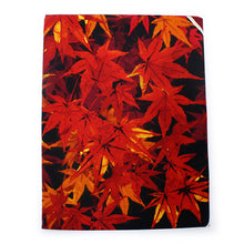 Load image into Gallery viewer, Furoshiki, Black Japanese Autumn Moon and Red Leaves
