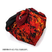 將圖片載入圖庫檢視器 Furoshiki, Black Japanese Autumn Moon and Red Leaves

