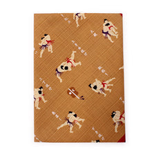 Load image into Gallery viewer, Small Furoshiki Brown Sumo Wrestling 
