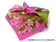 画像をギャラリービューアに読み込む, Small Furoshiki, Calico Cat Mike Hanami Sakura Cherry blossoms
