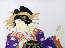 画像をギャラリービューアに読み込む, Ukiyoe Tenugui Hand Towel Purple Oiran Pattern 
