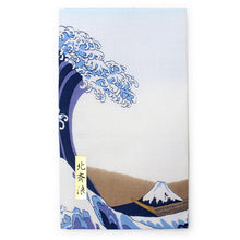將圖片載入圖庫檢視器 Ukiyoe Tenugui Hand Towel Hokusai nami The Great Wave Pattern
