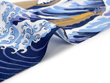 將圖片載入圖庫檢視器 Ukiyoe Tenugui Hand Towel Hokusai nami The Great Wave Pattern
