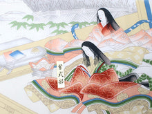 画像をギャラリービューアに読み込む, Ukiyoe Tenugui Hand Towel Murasakishikibu Pattern
