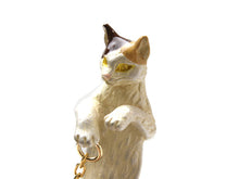 Load image into Gallery viewer, SUU Calico Cat NETSUKE; Japanese Traditional Accessary
