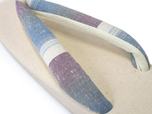 Load image into Gallery viewer, Women&#39;s Zori sandles, Off white, Urethane, Light blue, purple hanao
