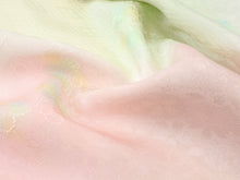 將圖片載入圖庫檢視器 Women&#39;s Obiage pink light green water chestnuts and flowers pattern
