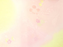 將圖片載入圖庫檢視器 Women&#39;s Obiage yellow pink gradation cherry blossoms
