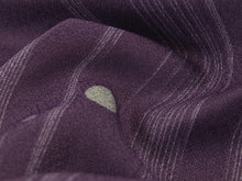 画像をギャラリービューアに読み込む, Women&#39;s Hitoe Unlined Kimono Dark purple polka dots in stripe pattern
