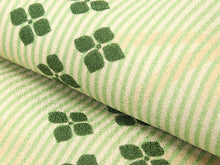 画像をギャラリービューアに読み込む, Women&#39;s Hitoe Unlined Kimono green, vertical stripes, hemp leaf


