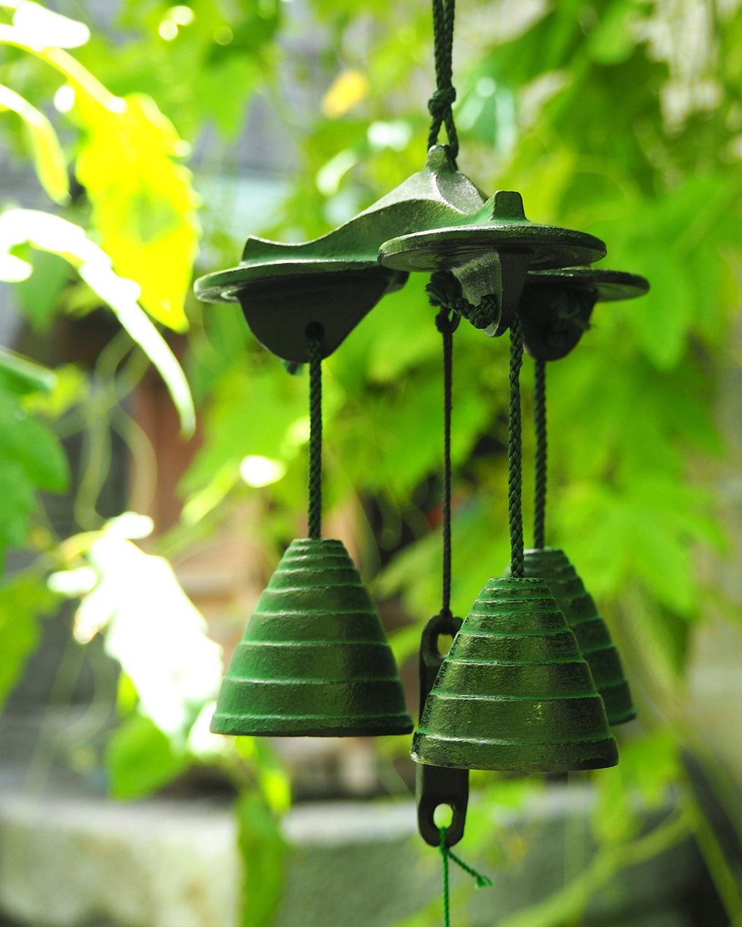 Japanese Furin, Wind Chime Nanbu Cast Iron Handcraft, 3 Small Bells