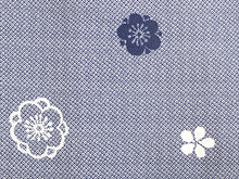 Load image into Gallery viewer, Women&#39;s washable Lined Kimono Coordinate Set of 4 Items L size Navy kanoko pattern kimono &amp; Light purple snowflake pattern nagoya obi and light blue obiage &amp; purple and gray obijime
