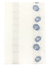 Load image into Gallery viewer, Women&#39;s washable Lined Kimono Coordinate Set of 4 Items M size Blue &amp; Green lattice pattern kimono and Off white &amp; Blue arabesque pattern nagoya obi and Dark pink obiage &amp; obijime
