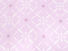 將圖片載入圖庫檢視器 Women&#39;s washable Lined Kimono Coordinate Set of 4 Items M size -Purple flower-shaped family crest  kimono &amp;Gold brown striped cricles nagoya obi and apricot red obiage &amp; obijime
