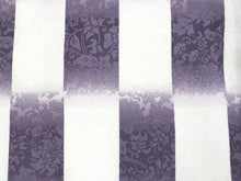 Load image into Gallery viewer, Women&#39;s washable Lined Kimono Coordinate Set of 4 Items L size -Dark purple lattice kimono &amp; Dark green geometoric pattern nagoya obi and Dark purple obiage &amp; obijime
