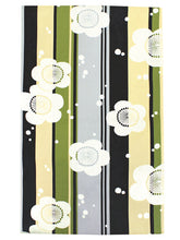 將圖片載入圖庫檢視器 Women&#39;s washable Lined Kimono Coordinate Set of 4 Items L size -Light yellowish green flower kimono &amp; Green flower pattern nagoya obi and Yellow obiage &amp; obijime
