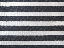 Load image into Gallery viewer, Men&#39;s belt ( silver&amp;black / stripe ) Tie it when you wear a yukata or kimono
