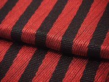 画像をギャラリービューアに読み込む, Men&#39;s belt ( red&amp;black / stripe ) Tie it when you wear a yukata or kimono
