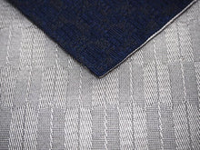 將圖片載入圖庫檢視器 Men&#39;s belt ( silver&amp;navy / checkerboard ) Tie it when you wear a yukata or kimono

