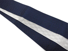 画像をギャラリービューアに読み込む, Men&#39;s belt ( silver&amp;navy / checkerboard ) Tie it when you wear a yukata or kimono
