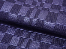 Load image into Gallery viewer, Men&#39;s belt ( navy&amp;dark purple / checkerboard ) Tie it when you wear a yukata or kimono
