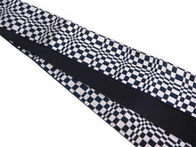 Load image into Gallery viewer, Men&#39;s belt ( navy&amp;gray / checkerboard ) Tie it when you wear a yukata or kimono
