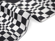 Load image into Gallery viewer, Men&#39;s belt ( black&amp;gray / checkerboard ) Tie it when you wear a yukata or kimono
