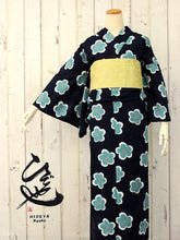 画像をギャラリービューアに読み込む, Women&#39;s Yukata : Japanese Traditional Clothes Karami- Navy Blue Plum
