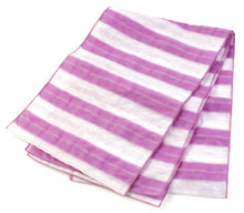 將圖片載入圖庫檢視器 Children&#39;s Nylon Obi Belt; Heko-Obi for Japanese Traditional Kimono/Yukata: Pink Purple Stripe
