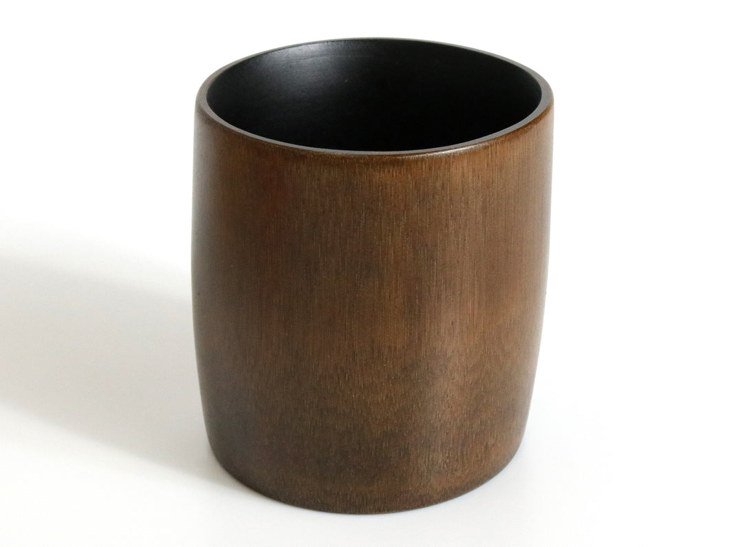 Japanese Bamboo Craft: Cup Small Dark Brown