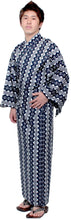 画像をギャラリービューアに読み込む, Men&#39;s Easy Yukata / Kimono Robe : Japanese Traditional Clothes - Robe Chain Pattern
