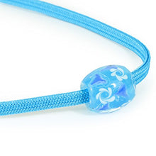 Load image into Gallery viewer, Obijime With Glass Beads Floral for Japanese Traditional Kimono- Sky Blue
