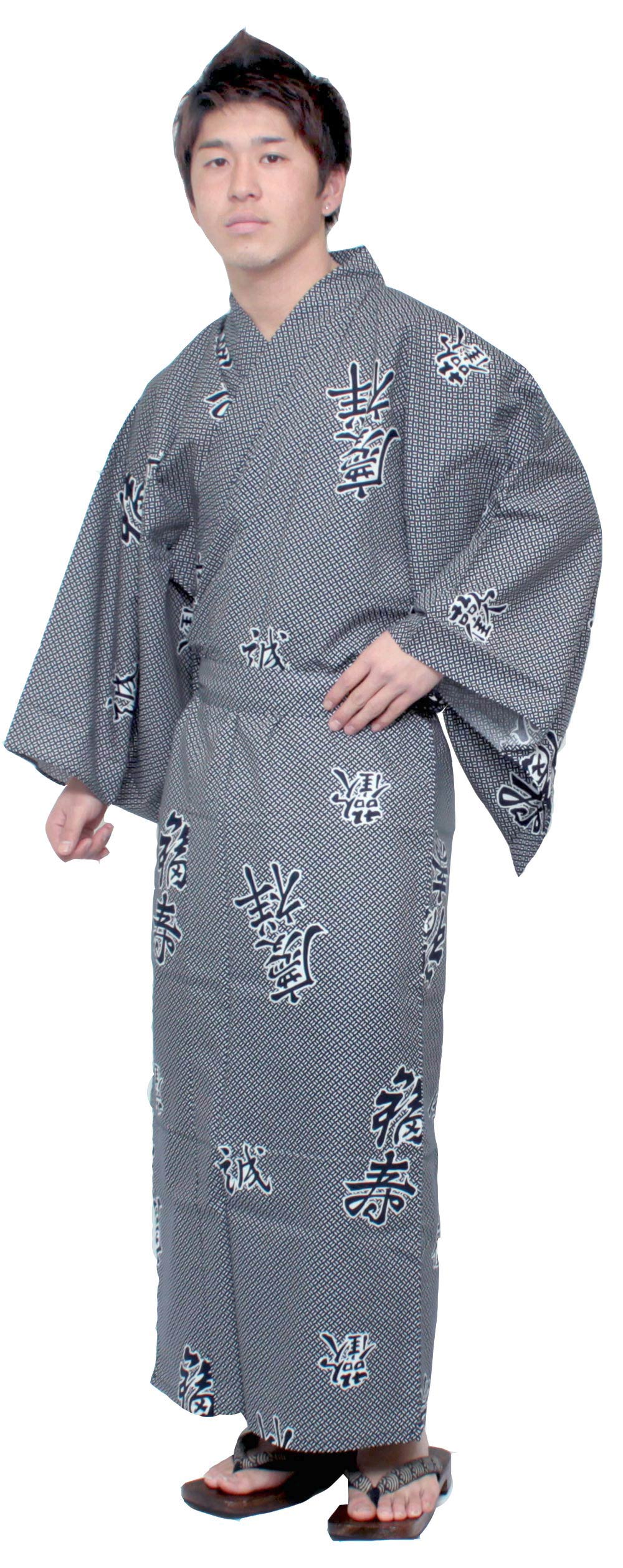 Men's Easy Yukata / Kimono Robe : Japanese Traditional Clothes - Robe Joyous